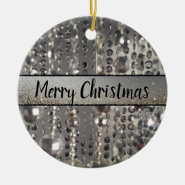 Adorno De Cerámica Sparkly Purpurinoso de las cuentas de la cadena pl