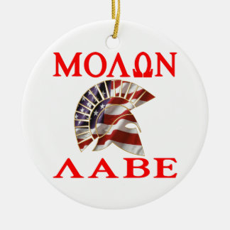 Adorno De Cerámica Spartan Molon Labe