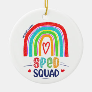 Adorno De Cerámica SPED Squad Colorful Chalk Rainbow moderno