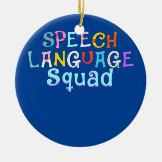 Adorno De Cerámica Speech Language Squad Pathologist Speech Therapy