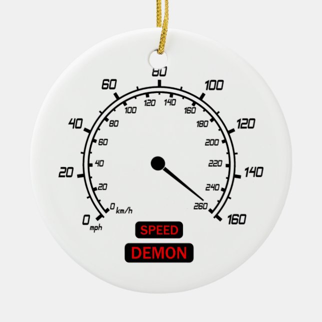 Adorno De Cerámica Speed Demon (Frente)