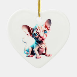 Adorno De Cerámica Sphynx Kitten personalizado