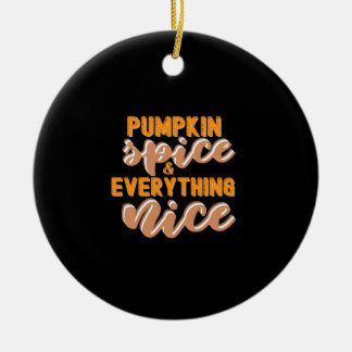 Adorno De Cerámica Spice De Calabaza Y Todo Lo Bonito Otoño
