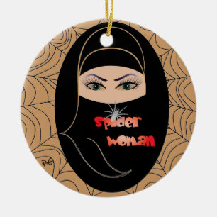 Adorno De Cerámica Spinnen - Frau / Ornament