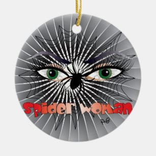 Adorno De Cerámica Spinnen - Frau / Ornament