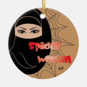 Adorno De Cerámica Spinnen - Frau / Ornament