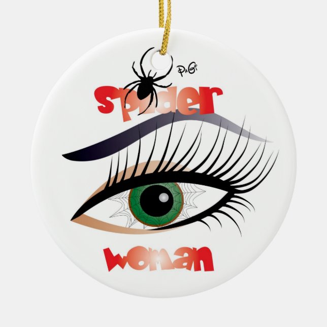 Adorno De Cerámica Spinnen - Frau / Ornament (Frente)