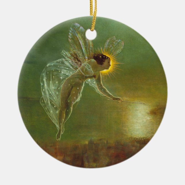 Adorno De Cerámica Spirit of the Night - John Atkinson Grimshaw (Frente)