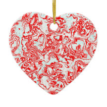 Splash de corazón rojo cerámico