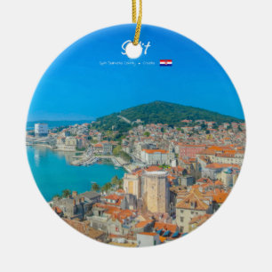 Adorno De Cerámica Split, Croacia - Ciudad Costera