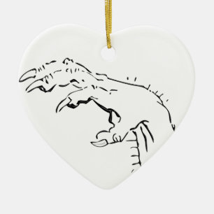 Adorno De Cerámica Spooky Claw Hand Eerie