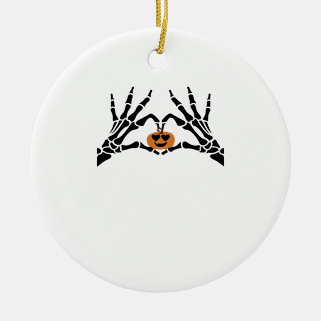 Adorno De Cerámica Spooky Heart Hands Classic (Frente)