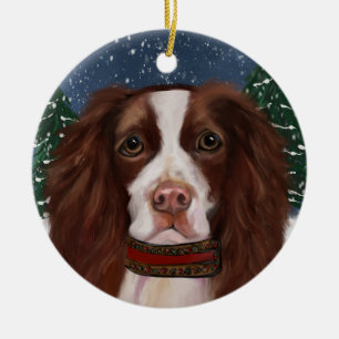 ADORNO DE CERÁMICA SPRINGER SPANIEL INGLÉS