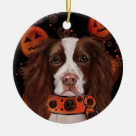 Adorno De Cerámica Springer Spaniel Inglés       