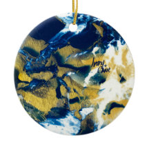 SPWW brillante azul índigo y oro