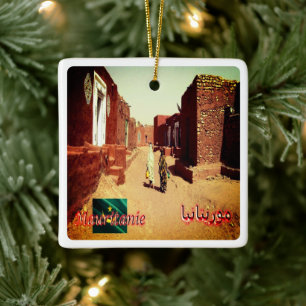 Adorno De Cerámica SR.011 OUALATA, Mauritania, África,