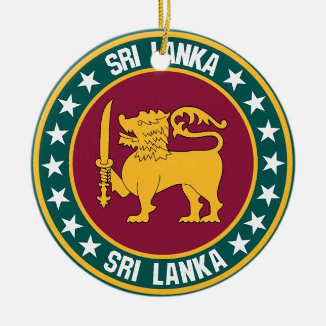 Adorno De Cerámica Sri Lanka (Frente)