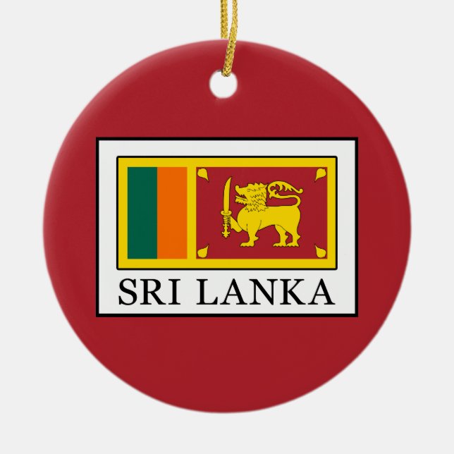 Adorno De Cerámica Sri Lanka (Frente)