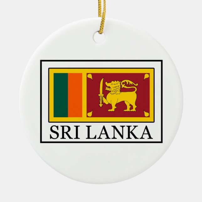 Adorno De Cerámica Sri Lanka (Frente)