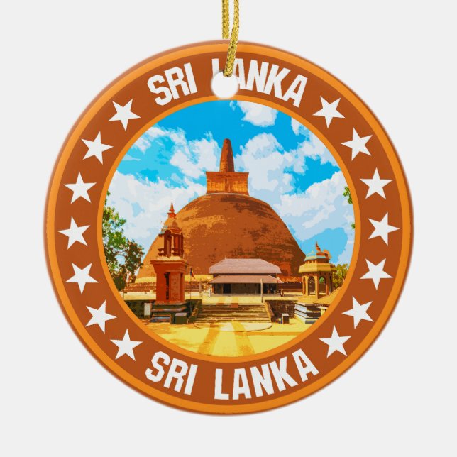 Adorno De Cerámica Sri Lanka (Frente)