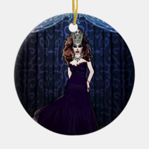 Adorno De Cerámica Srta. Priscilla Velvet Ornament