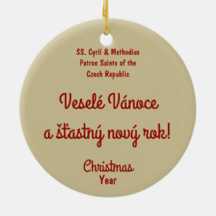 Adorno De Cerámica SS. Cyril y Methodius (M 001)