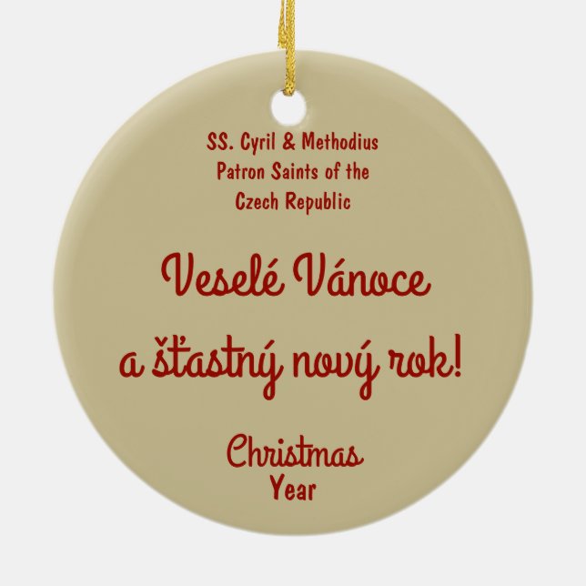 Adorno De Cerámica SS. Cyril y Methodius (M 001) (Atrás)