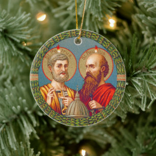 Adorno De Cerámica SS. Pedro y Pablo, Apóstoles (JMAS 01)