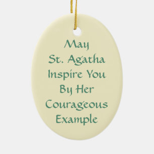 Adorno De Cerámica St. Agatha (M 003)