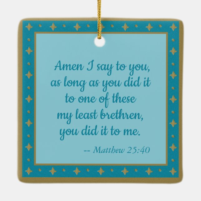 Adorno De Cerámica St. Aloysius & Plague Victim (M 006) (Reverso)