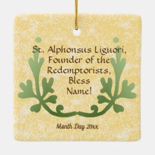 Adorno De Cerámica St. Alphonsus Liguori (SNV 02) (Plaza)