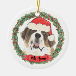 Adorno De Cerámica St. Bernard personalizado