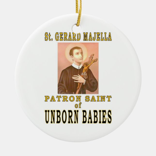ADORNO DE CERÁMICA ST. GERARD MAJELLA (Frente)