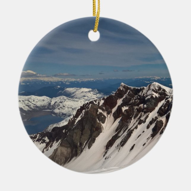 Adorno De Cerámica St. Helen del Mt. estada allí, hecho eso (Frente)