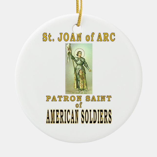 Adorno De Cerámica ST JOAN de ARC (Frente)