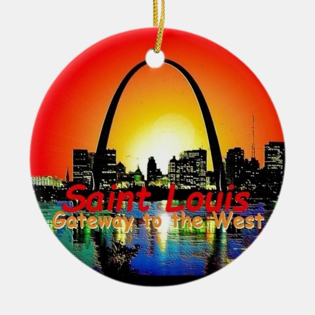 Adorno De Cerámica St. Louis Missouri (Frente)
