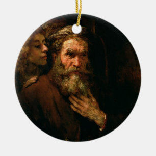 Adorno De Cerámica St Matthew y el ángel, 1655-60 (aceite en lona)