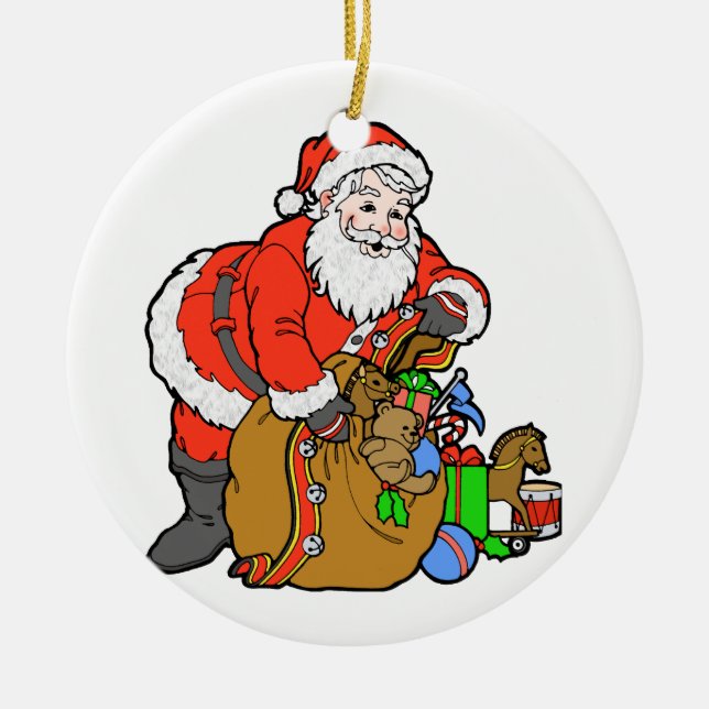 Adorno De Cerámica St. Nick (Frente)