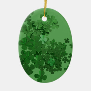 Adorno De Cerámica St. Patrick's Day Shamrock