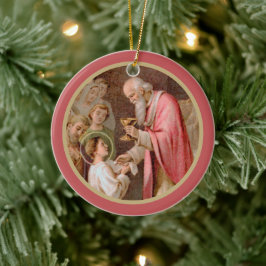 Adorno De Cerámica St. Tarcisius recibiendo la Eucaristía (BL 02) x2