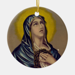 Adorno De Cerámica Stabat Mater Nuestra Señora de los Dolores Arte De