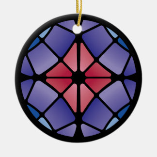 Adorno De Cerámica Stained Glass (Radial - Midnight)