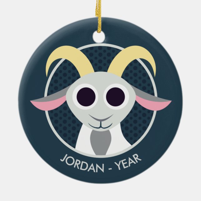 Adorno De Cerámica Stanley la cabra (Atrás)