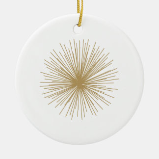 Adorno De Cerámica Starburst Gold Sputnik