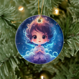 Adorno De Cerámica Starry Little Princess Nighttime Girly Personaliza
