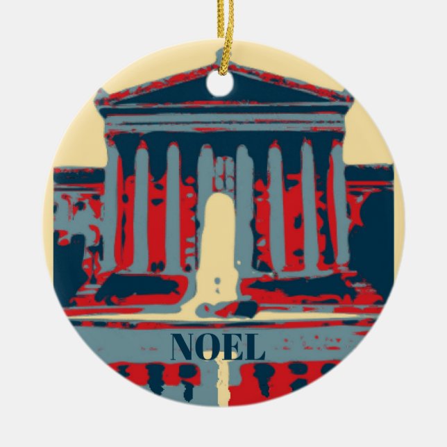 Adorno De Cerámica Starry Night Philadelphia, editar texto (Frente)