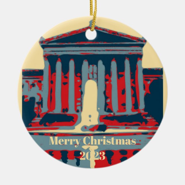 Adorno De Cerámica Starry Night Philadelphia, editar texto (Frente)