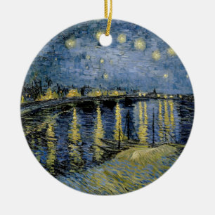 Adorno De Cerámica Starry Night Vincent van Gogh