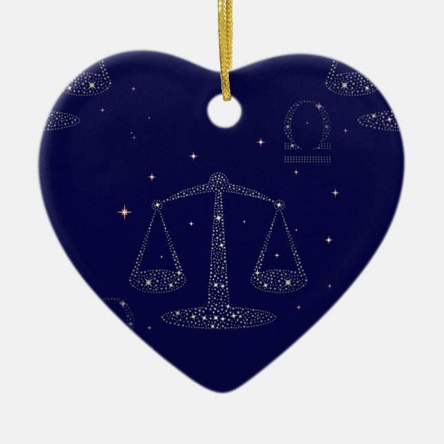 Adorno De Cerámica stars libra (Frente)