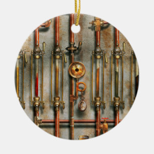 Adorno De Cerámica Steampunk - El múltiple de lubricación